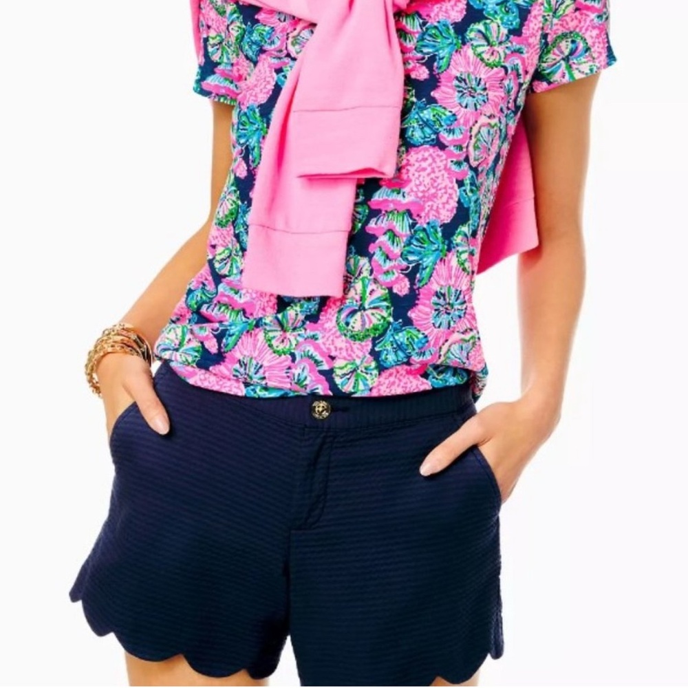 Lilly Pulitzer Navy Buttercup Shorts